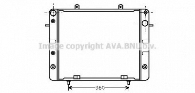 AVA QUALITY COOLING ol2057 -  Радиатор, охлаждение двигателя